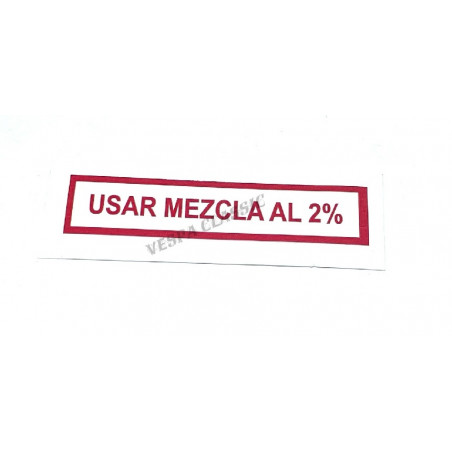 VINILO USAR MEZCLA AL 2% VESPA