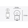 BOMBILLA BA15S 6V-5W VESPA