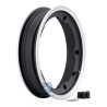 LLANTA ALUMINIO NEGRA BORDE PULIDO TUBELESS 10¨ SIP
