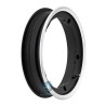 LLANTA ALUMINIO NEGRA BORDE PULIDO TUBELESS 10¨ SIP