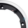 LLANTA ALUMINIO NEGRA BORDE PULIDO TUBELESS 10¨ SIP